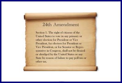 24th amendment quizlet|twenty fourth amendment to the united states constitution.